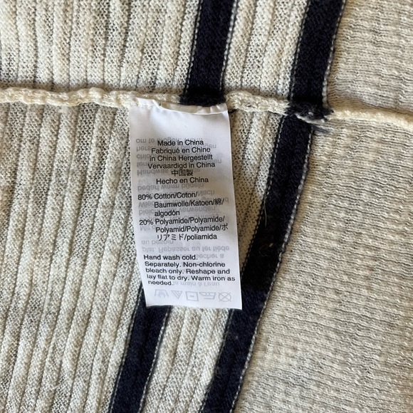 Madewell Womens Ivory Summer Striped Open Front Cardigan Size M - Picture 5 of 10